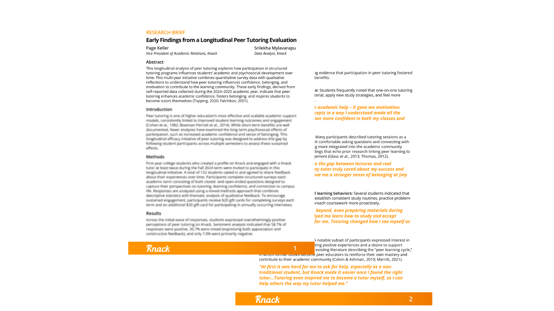Longitudinal Study Early Findings Preview